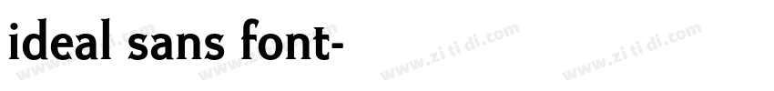 ideal sans font字体转换